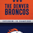 NFL Denver Broncos Super Bowl 50 Champions iPhone XS Skin
