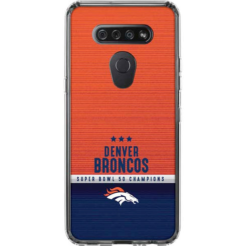 NFL Denver Broncos Super Bowl 50 Champions LG K51/Q51 Clear Case