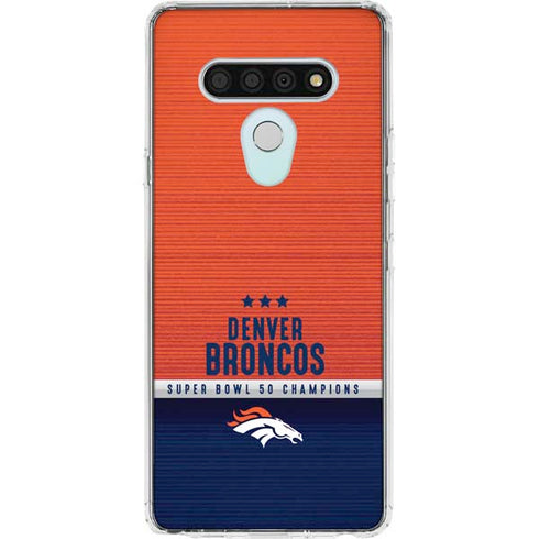 NFL Denver Broncos Super Bowl 50 Champions LG Stylo 6 Clear Case