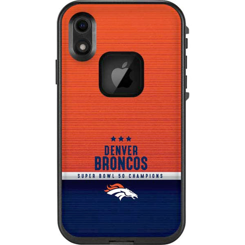 NFL Denver Broncos Super Bowl 50 Champions LifeProof Fre iPhone Skin