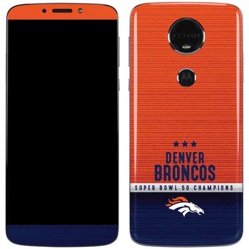 NFL Denver Broncos Super Bowl 50 Champions Moto E5 Plus Skin