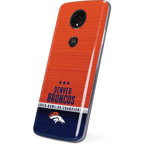 NFL Denver Broncos Super Bowl 50 Champions Moto E5 Plus Skin