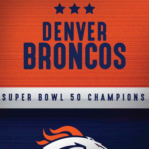 NFL Denver Broncos Super Bowl 50 Champions Moto G6 Skin