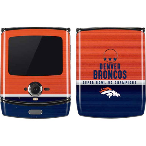 NFL Denver Broncos Super Bowl 50 Champions Motorola RAZR Skin