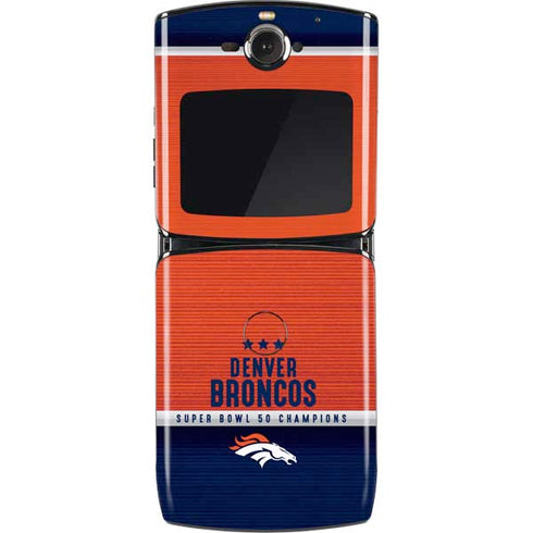 NFL Denver Broncos Super Bowl 50 Champions Motorola RAZR Skin