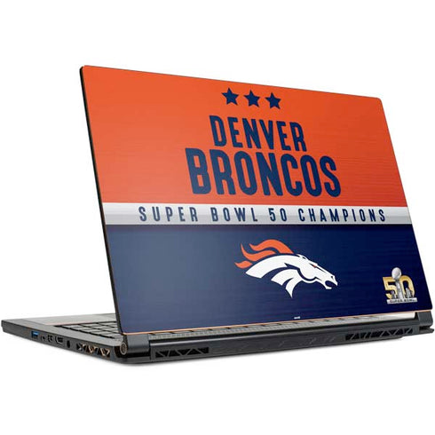 NFL Denver Broncos Super Bowl 50 Champions MSI GS65 Stealth Laptop Skin