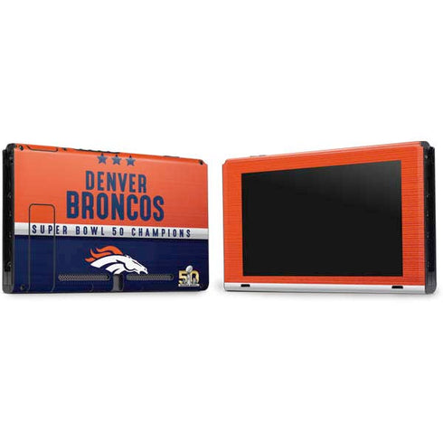 NFL Denver Broncos Super Bowl 50 Champions Nintendo Switch Bundle Skin