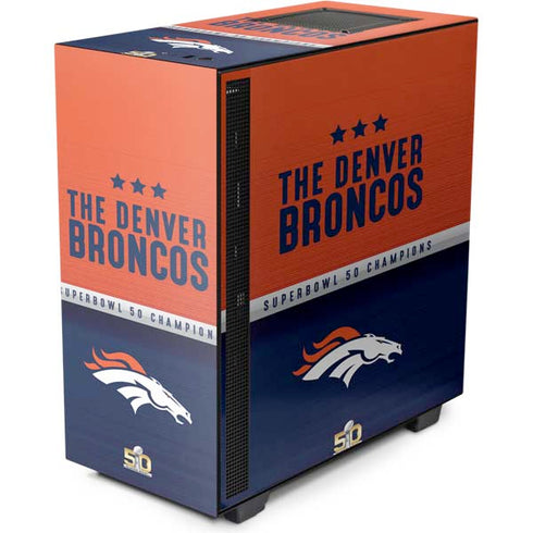 NFL Denver Broncos Super Bowl 50 Champions NZXT H510 Compact ATX Mid-Tower Case Skin