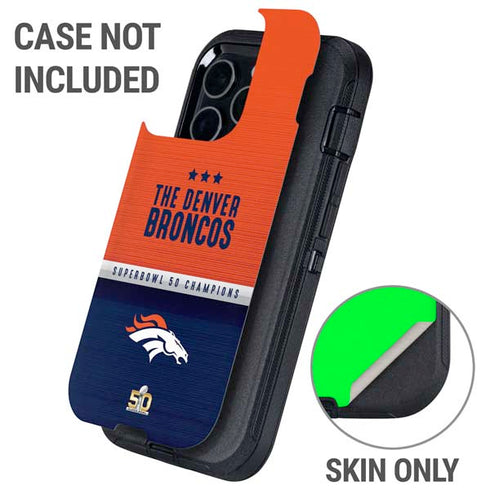 NFL Denver Broncos Super Bowl 50 Champions Otterbox Defender iPhone Skin
