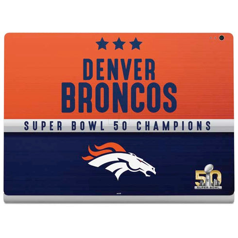 NFL Denver Broncos Super Bowl 50 Champions Surface Book 2 15in Skin