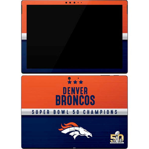 NFL Denver Broncos Super Bowl 50 Champions Surface Pro 7 Skin