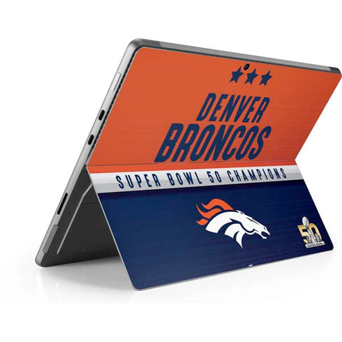 NFL Denver Broncos Super Bowl 50 Champions Surface Pro 8 Skin