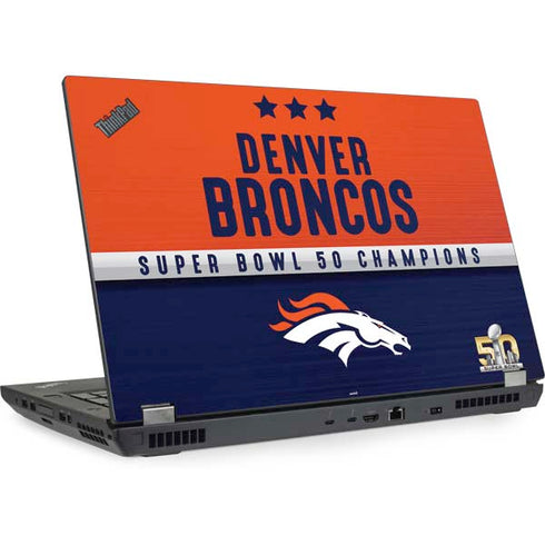 NFL Denver Broncos Super Bowl 50 Champions Lenovo ThinkPad Skin