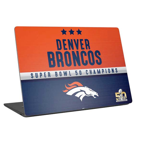 NFL Denver Broncos Super Bowl 50 Champions Universal Laptop 11in (8.8 x 6.2in) Skin
