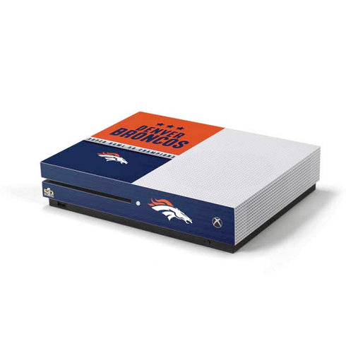 NFL Denver Broncos Super Bowl 50 Champions Xbox One S Console Skin