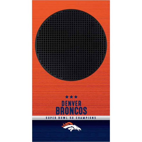 NFL Denver Broncos Super Bowl 50 Champions Xbox Series S Console Skin