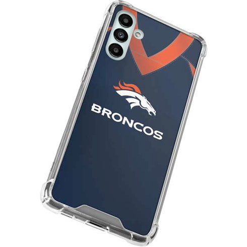 NFL Denver Broncos Team Jersey Galaxy A13 5G Clear Case