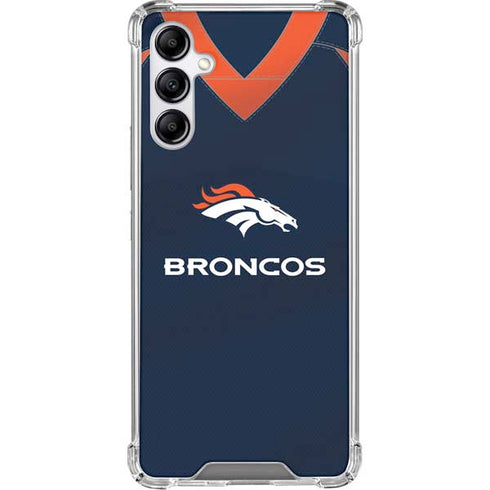 NFL Denver Broncos Team Jersey Galaxy A15 5G Clear Case