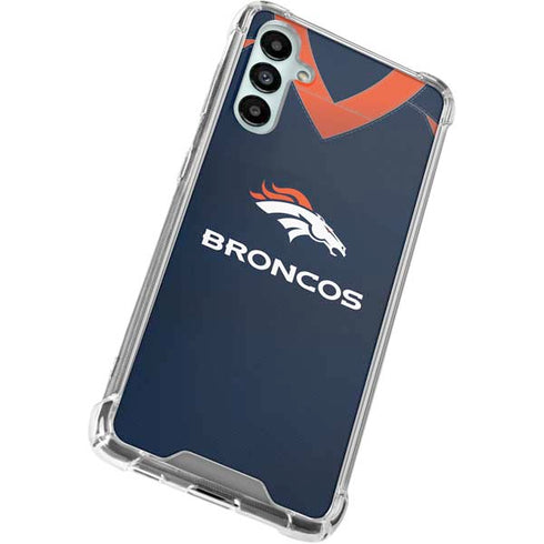 NFL Denver Broncos Team Jersey Galaxy A15 5G Clear Case