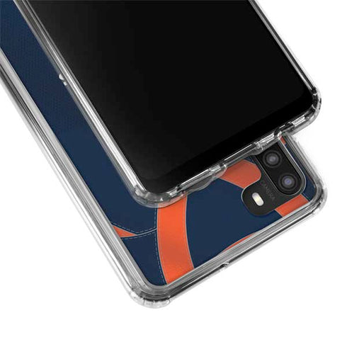 NFL Denver Broncos Team Jersey Galaxy A21 Clear Case