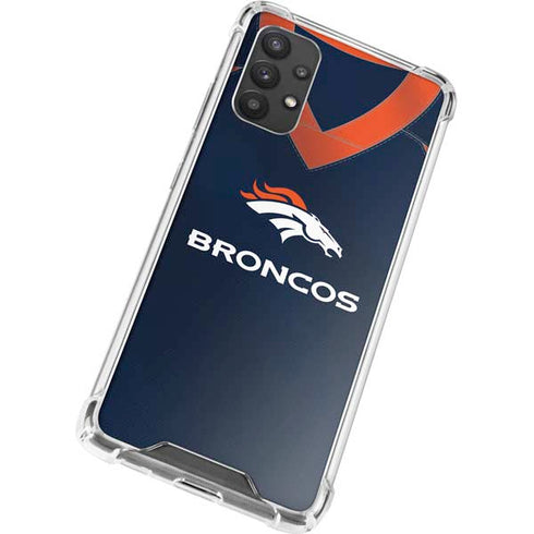 NFL Denver Broncos Team Jersey Galaxy A32 5G Clear Case