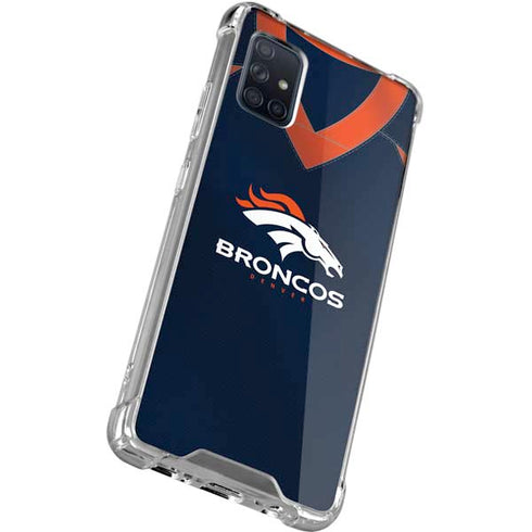 NFL Denver Broncos Team Jersey Galaxy A51 5G Clear Case