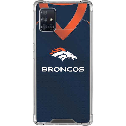 NFL Denver Broncos Team Jersey Galaxy A51 5G Clear Case