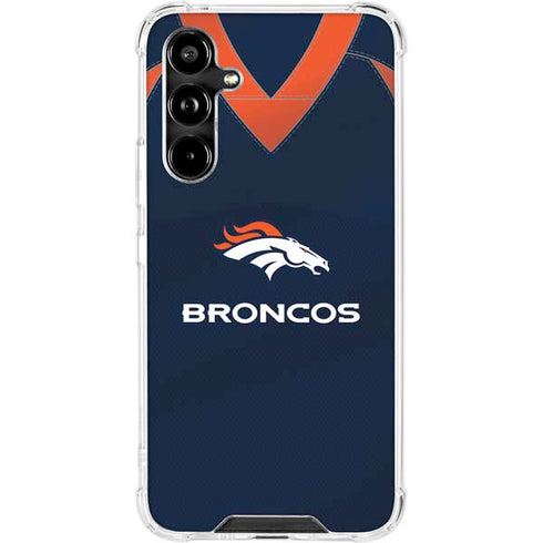 NFL Denver Broncos Team Jersey Galaxy A54 5G Clear Case