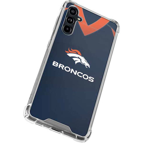 NFL Denver Broncos Team Jersey Galaxy A54 5G Clear Case