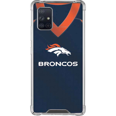 NFL Denver Broncos Team Jersey Galaxy A71 5G Clear Case