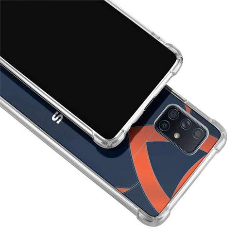 NFL Denver Broncos Team Jersey Galaxy A71 5G Clear Case