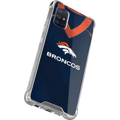 NFL Denver Broncos Team Jersey Galaxy A71 5G Clear Case
