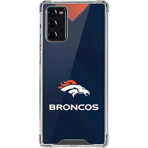 NFL Denver Broncos Team Jersey Galaxy Note20 5G Clear Case