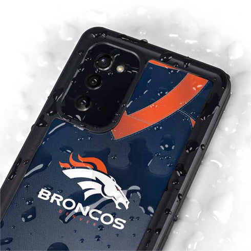 NFL Denver Broncos Team Jersey Galaxy Note20 5G Waterproof Case
