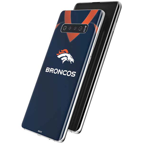 NFL Denver Broncos Team Jersey Galaxy S10 Plus Skin