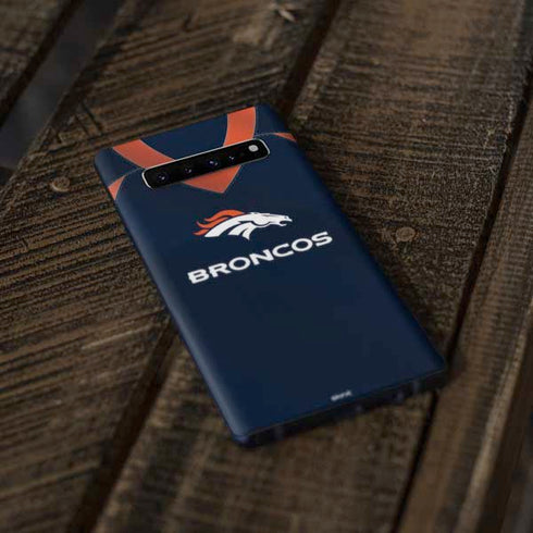 NFL Denver Broncos Team Jersey Galaxy S10 Plus Skin