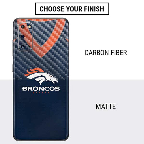 NFL Denver Broncos Team Jersey Galaxy S20 Skin