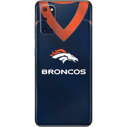 NFL Denver Broncos Team Jersey Galaxy S20 Skin