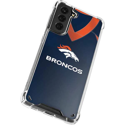 NFL Denver Broncos Team Jersey Galaxy S21 5G Clear Case