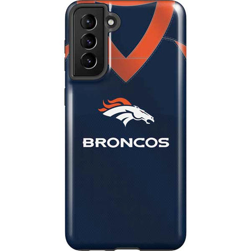NFL Denver Broncos Team Jersey Galaxy S21 FE Pro Case