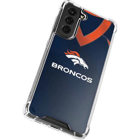 NFL Denver Broncos Team Jersey Galaxy S22 Plus Clear Case