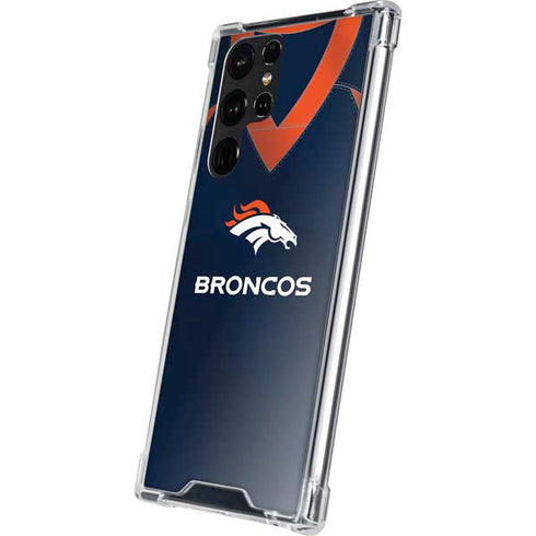 NFL Denver Broncos Team Jersey Galaxy S22 Ultra Clear Case