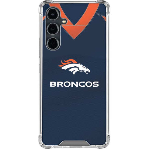 NFL Denver Broncos Team Jersey Galaxy S23 FE Clear Case
