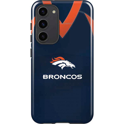 NFL Denver Broncos Team Jersey Galaxy S23 Plus Pro Case