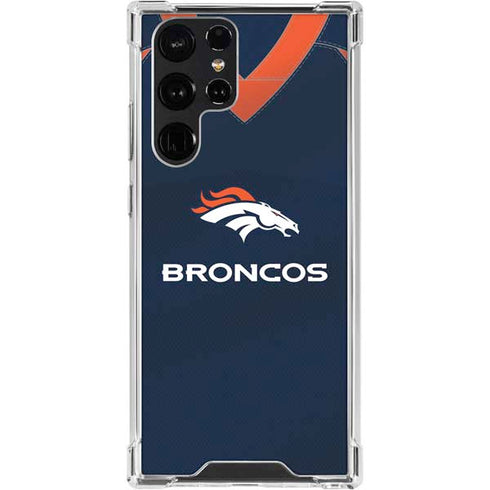 NFL Denver Broncos Team Jersey Galaxy S24 Ultra Clear Case