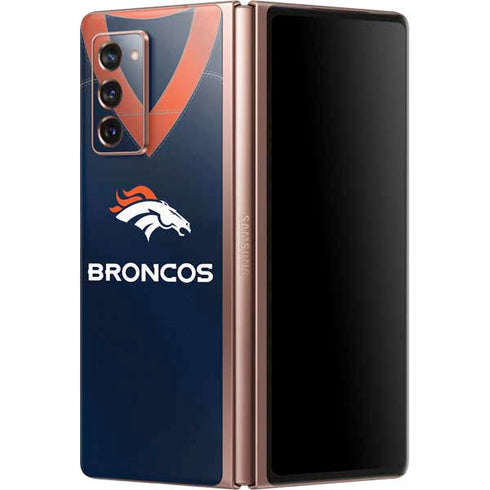 NFL Denver Broncos Team Jersey Galaxy Z Fold2 5G Skin