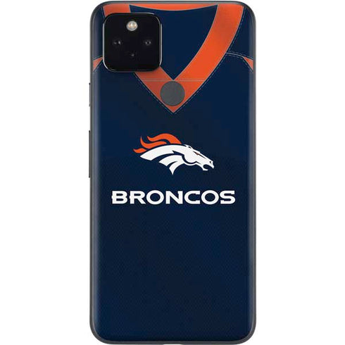 NFL Denver Broncos Team Jersey Google Pixel 5a Skin