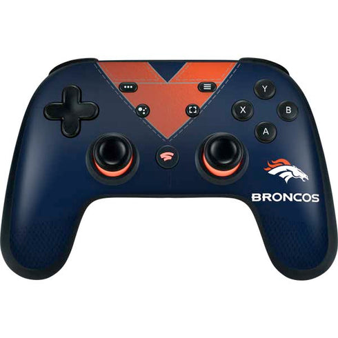 NFL Denver Broncos Team Jersey Google Stadia Controller Skin