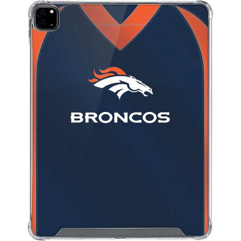 NFL Denver Broncos Team Jersey iPad Pro 12.9in (2020) Clear Case