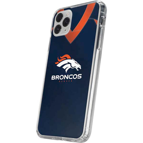 NFL Denver Broncos Team Jersey iPhone 11 Pro Clear Case